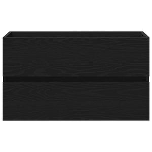 Spülbeckenschrank Schwarz Eiche 80cm