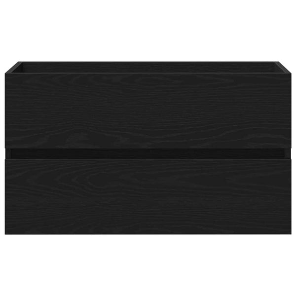 Spülbeckenschrank Schwarz Eiche 80cm