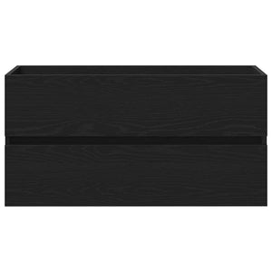 Waschbeckenunterschrank Schwarz Eiche 90cm