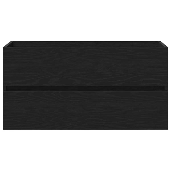 Waschbeckenunterschrank Schwarz Eiche 90cm