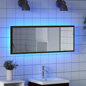 LED-Badezimmerspiegel Eichen-Optik 100cm
