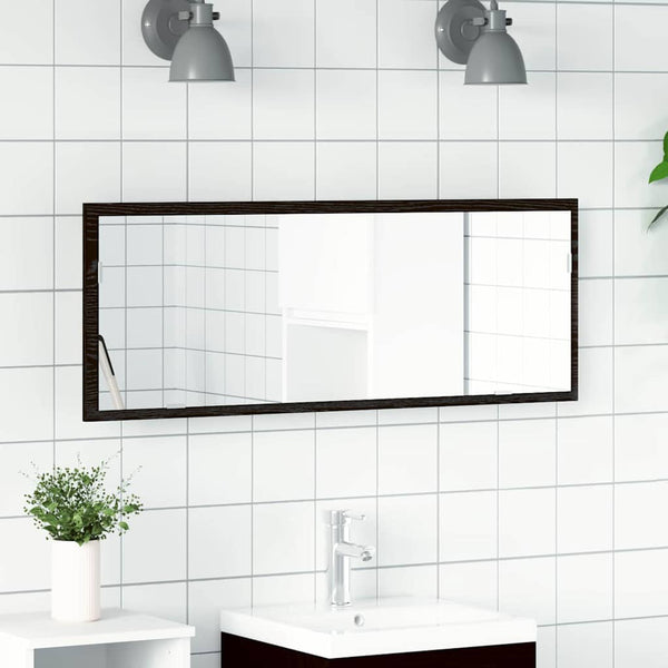 LED-Badezimmerspiegel Eichen-Optik 100cm