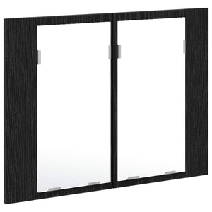 Badezimmerspiegelschrank Schwarz Eiche 60cm