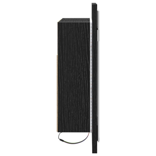 Badezimmerspiegelschrank Schwarz Eiche 60cm