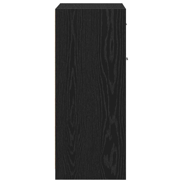 Badezimmerschrank Schwarz Eichen-Optik 60x33x80 cm