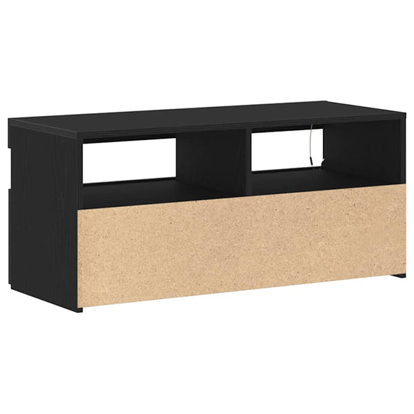 Schwarzer TV-Schrank Eichen-Optik, 90cm