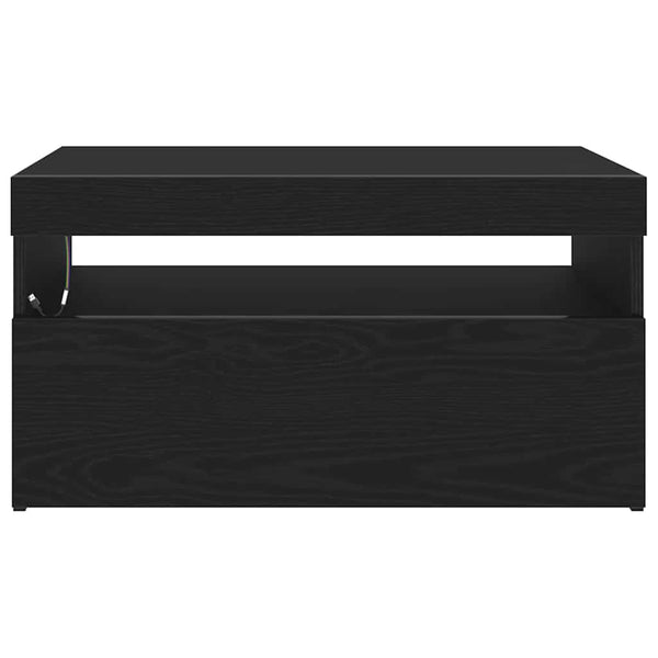 TV-Schrank Schwarz Eichen-Optik 75 cm
