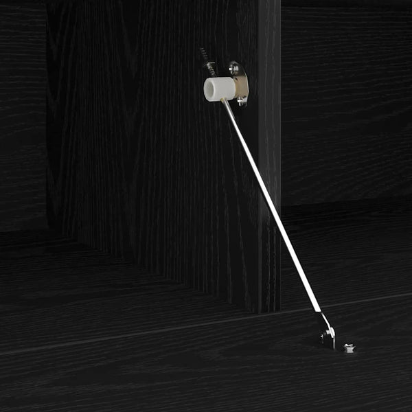 TV-Schrank mit LED Schwarz Eichen-Optik, 2er-Set