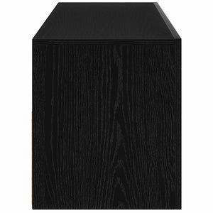 TV-Schrank mit LED Schwarz Eichen-Optik, 2er-Set