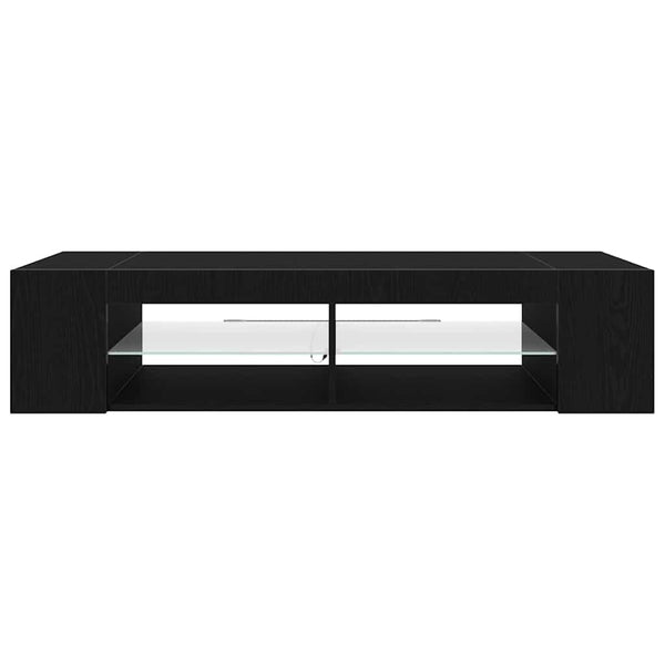 TV-Schrank Schwarz Eichen-Optik 135 cm