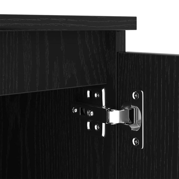 TV-Schrank Schwarz Eichen-Optik 140 cm