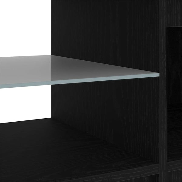 TV-Schrank Schwarz Eichen-Optik 140 cm