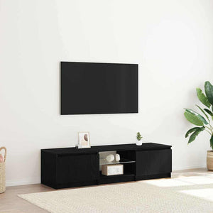 TV-Schrank Schwarz Eichen-Optik 140 cm