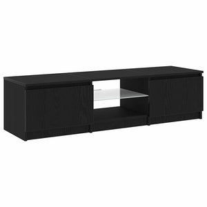 TV-Schrank Schwarz Eichen-Optik 140 cm
