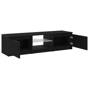 TV-Schrank Schwarz Eichen-Optik 140 cm