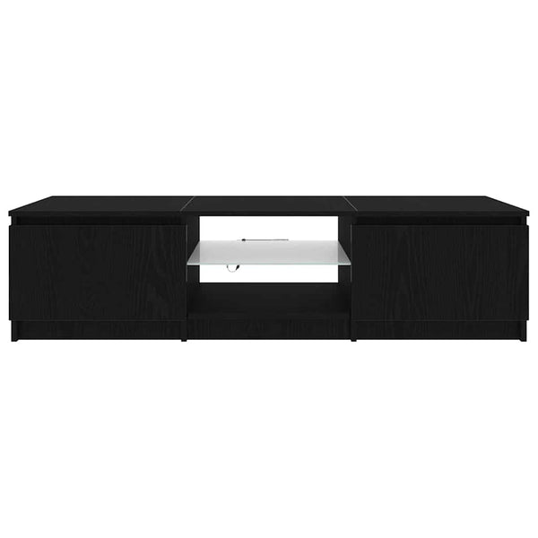 TV-Schrank Schwarz Eichen-Optik 140 cm