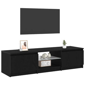 TV-Schrank Schwarz Eichen-Optik 140 cm