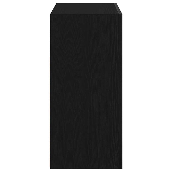 Schwarzes Sideboard Eichenoptik 80cm