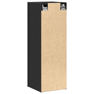 Wand TV-Schrank 2er Set Schwarz Eiche