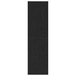 Wand TV-Schrank Schwarz Eichenoptik 110 cm