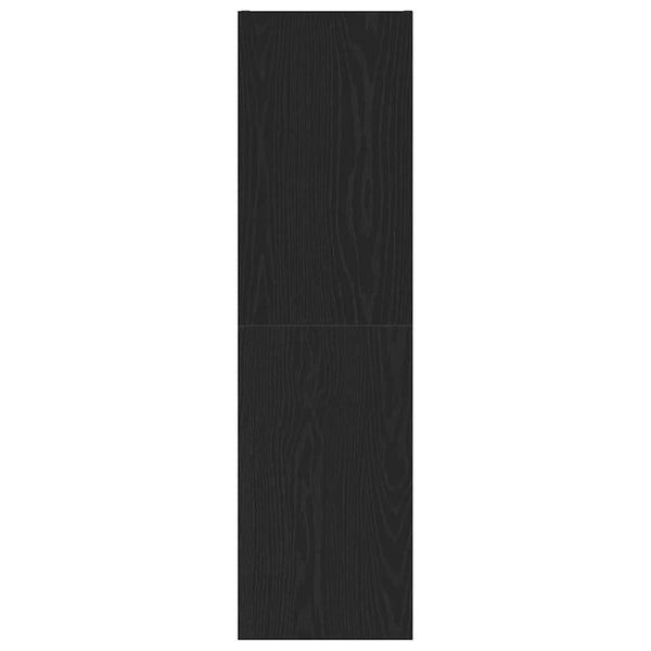 Wand TV-Schrank Schwarz Eichenoptik 110 cm