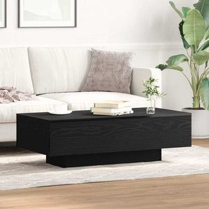 Schwarzer Couchtisch Eichenoptik 100 cm