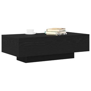 Schwarzer Couchtisch Eichenoptik 100 cm