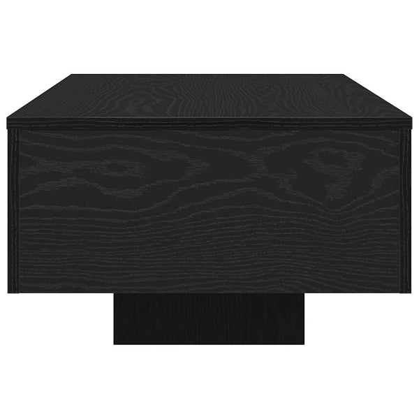 Schwarzer Couchtisch Eichenoptik 100 cm