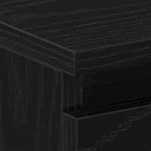 Nachttisch Schwarz Eichenoptik 40x30x39 cm