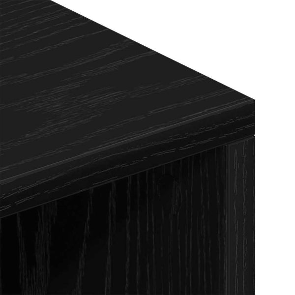 TV-Schrank Schwarz Eichen-Optik