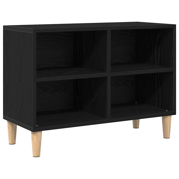TV-Schrank Schwarz Eichen-Optik