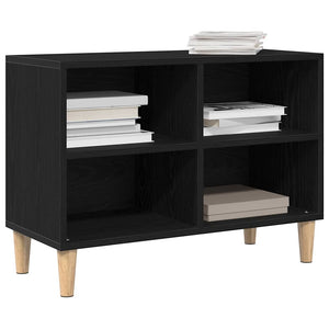 TV-Schrank Schwarz Eichen-Optik