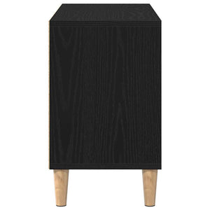 TV-Schrank Schwarz Eichen-Optik