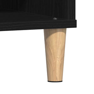 Schwarzer Couchtisch Eichenoptik 60x60 cm