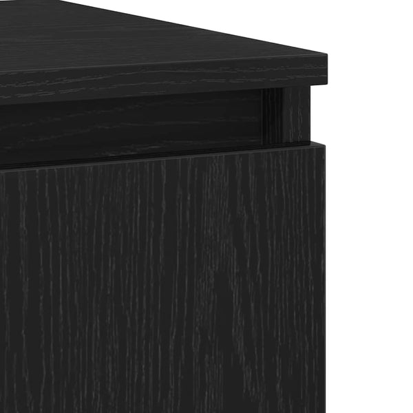 Schwarzes Sideboard Eichen-Optik 104cm