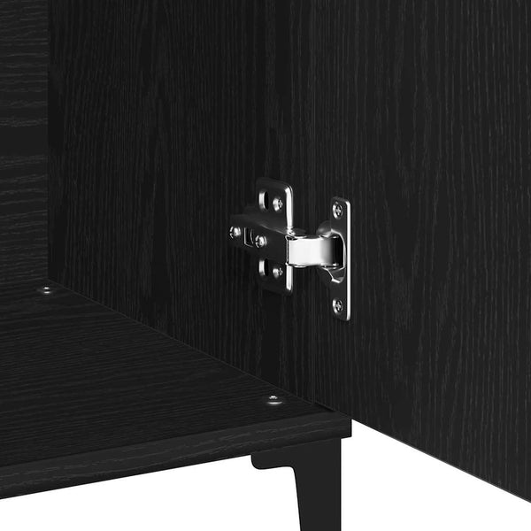 Schwarzes Sideboard Eichen-Optik 104cm