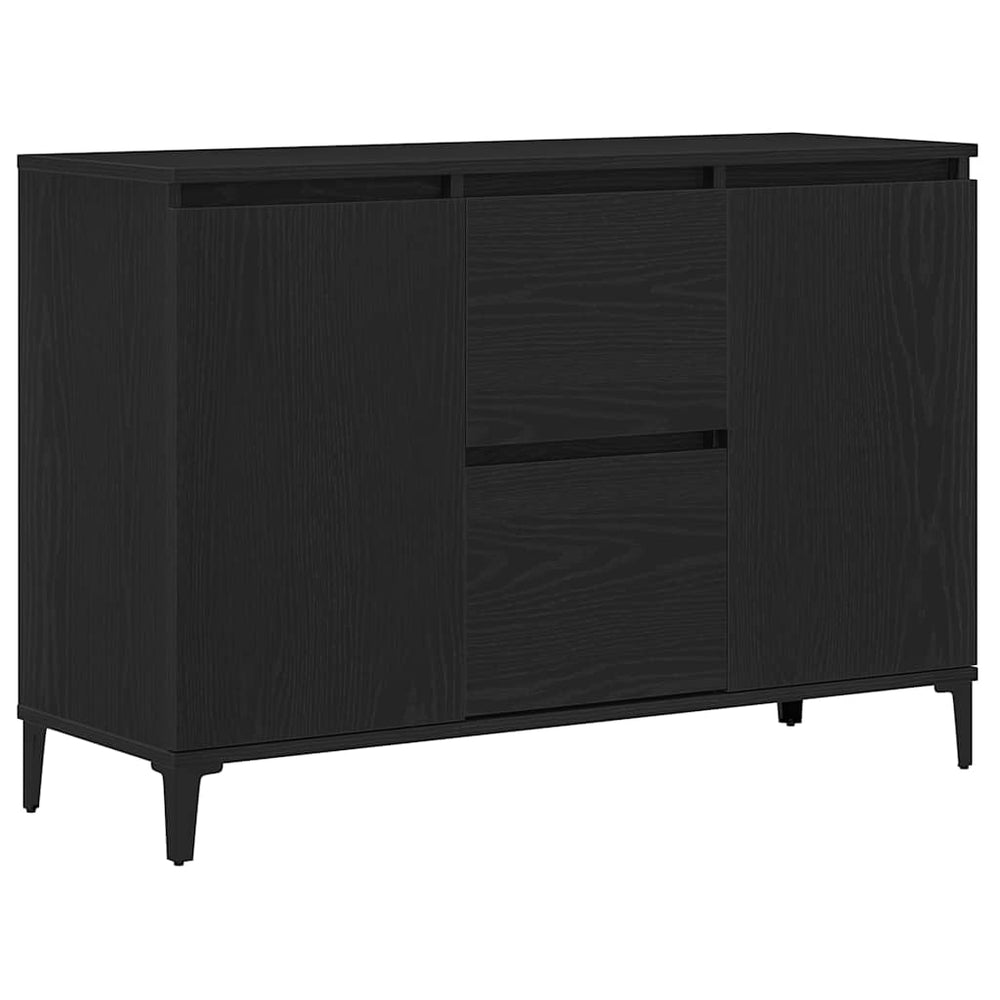 vidaXL Sideboard Black Oak Look 104 x 35 x 70 cm Engineered Wood