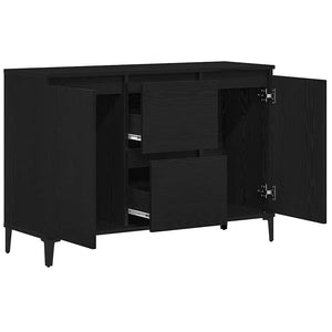 Schwarzes Sideboard Eichen-Optik 104cm