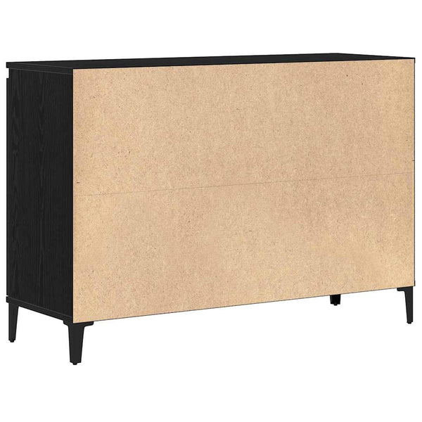 Schwarzes Sideboard Eichen-Optik 104cm