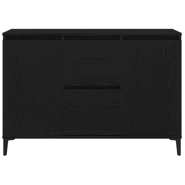 Schwarzes Sideboard Eichen-Optik 104cm