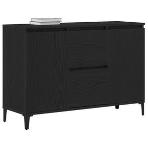 Schwarzes Sideboard Eichen-Optik 104cm