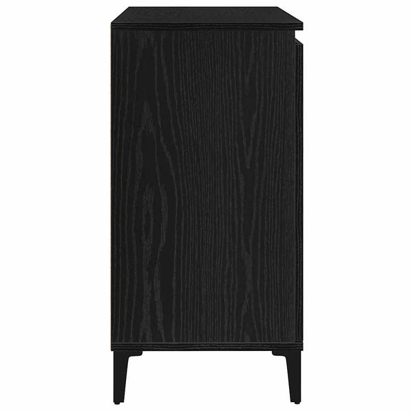 Schwarzes Sideboard Eichen-Optik 104cm