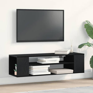 TV-Schrank Schwarz Eichen-Optik 100 cm