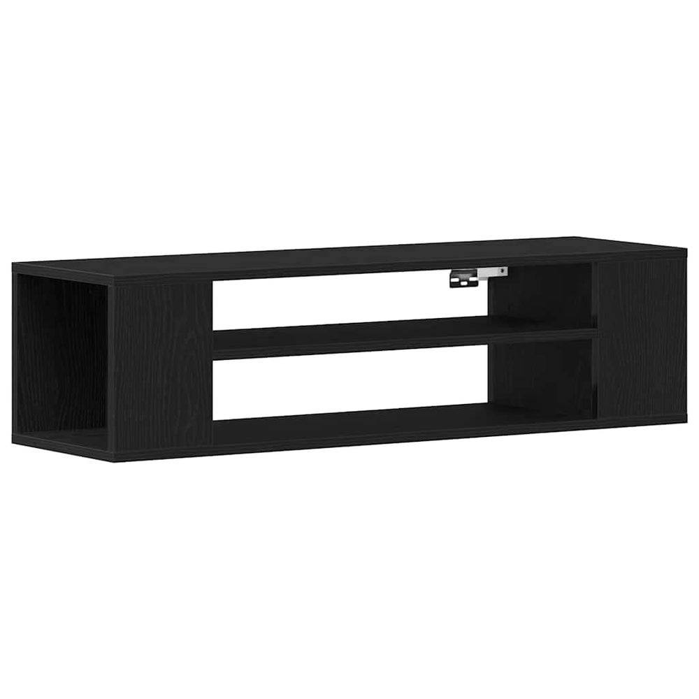TV-Schrank Schwarz Eichen-Optik 100 cm