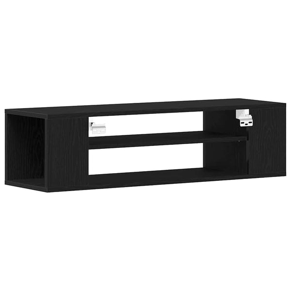 TV-Schrank Schwarz Eichen-Optik 100 cm