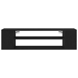 TV-Schrank Schwarz Eichen-Optik 100 cm