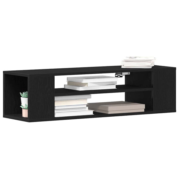 TV-Schrank Schwarz Eichen-Optik 100 cm