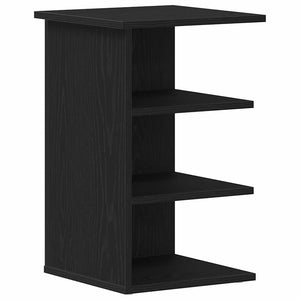 Schwarzer Seitenschrank Eichen-Optik 35x35x55 cm