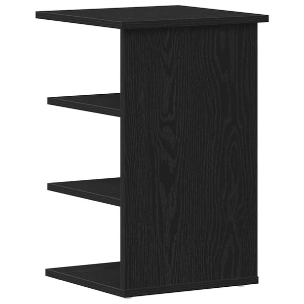 Schwarzer Seitenschrank Eichen-Optik 35x35x55 cm