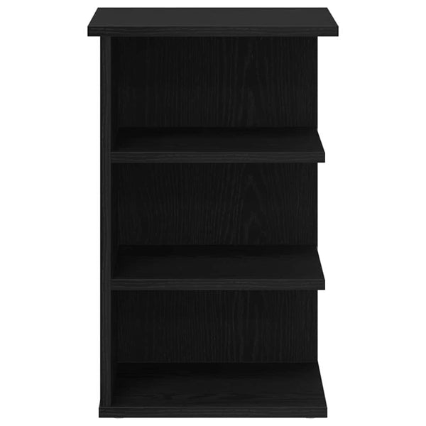 Schwarzer Seitenschrank Eichen-Optik 35x35x55 cm